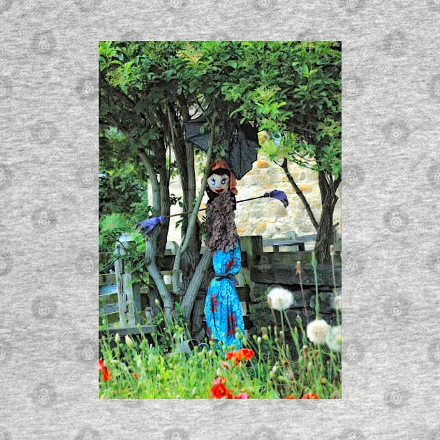 Summer Garden Scarecrow Lady for gardeners and vegetable growers by BarbaraGlebska